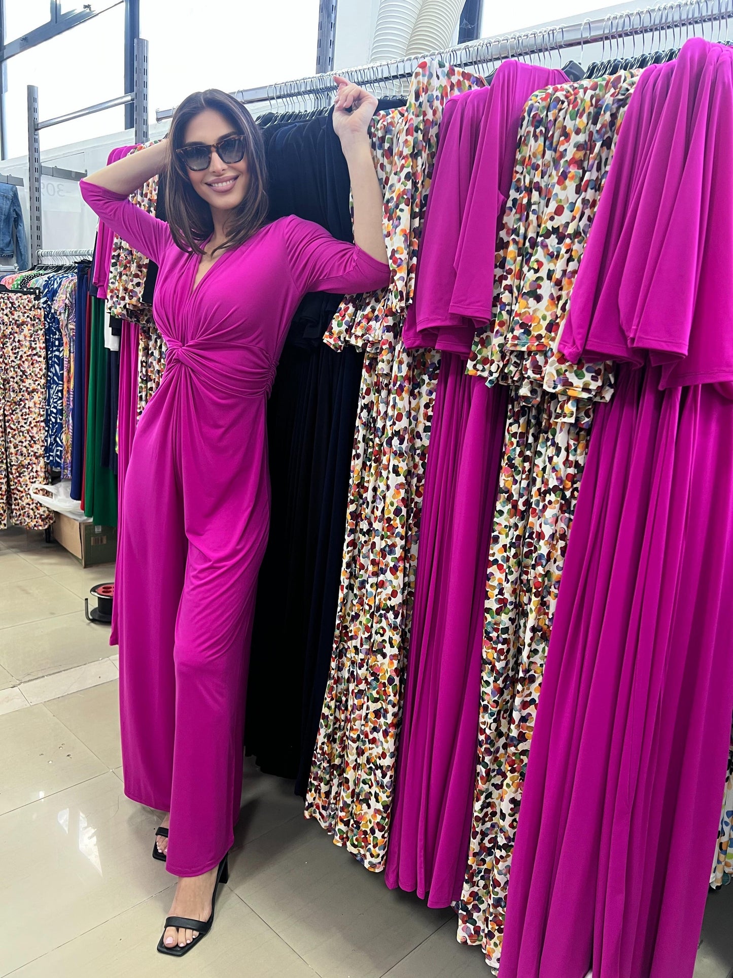 Mono nudo liso fuxia