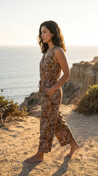 LS Midnight Leopard Jumpsuit